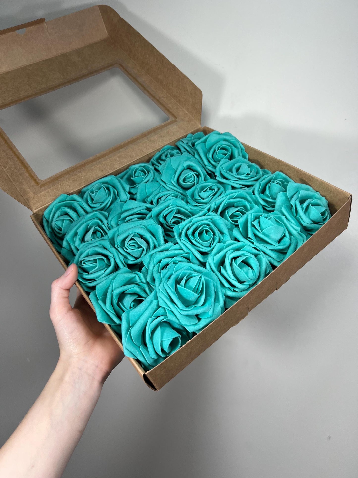 Turquoise Flower Head Wedding Decor Tiffany Blue Small Flower Rose Wedding DIY Craft Supplies Wedding Aqua Blue Flower Head Teal Rose