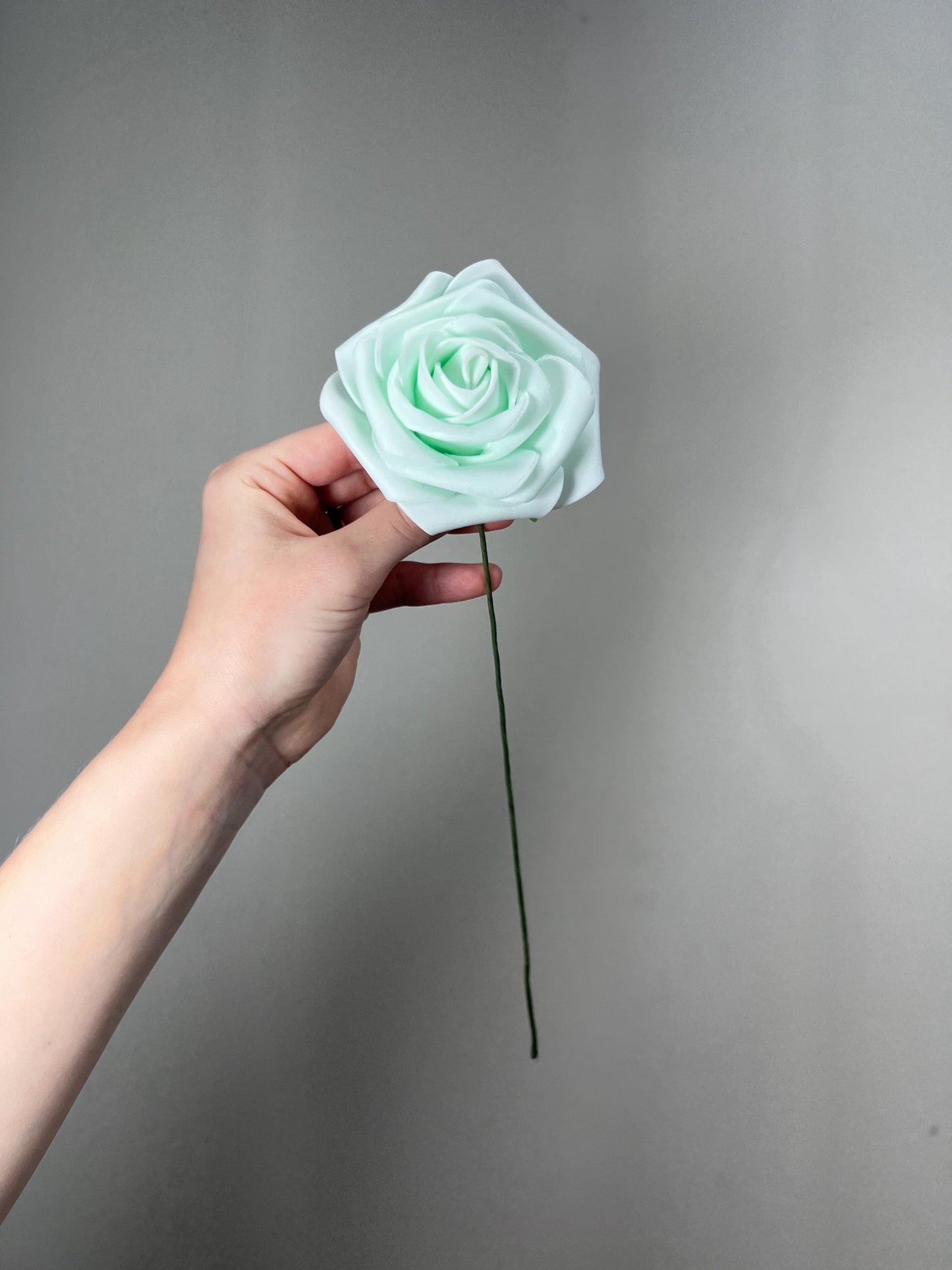 Mint Green Flower Head Wedding Decor Light Mint Small Flower Rose Wedding DIY Craft Supplies Wedding Aqua Mint Flower Head Sea Glass Rose