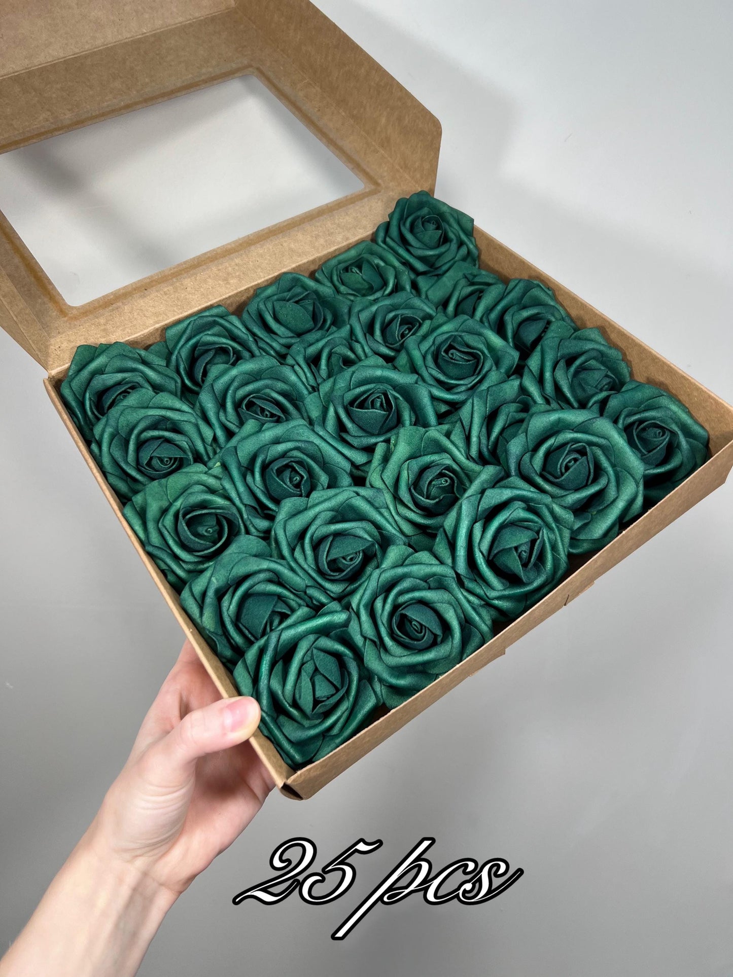 Emerald Green Flower Head Wedding Decor Forest Green Small Flower Head Wedding DIY Craft Supplies Wedding Green Flower Artificial Heads