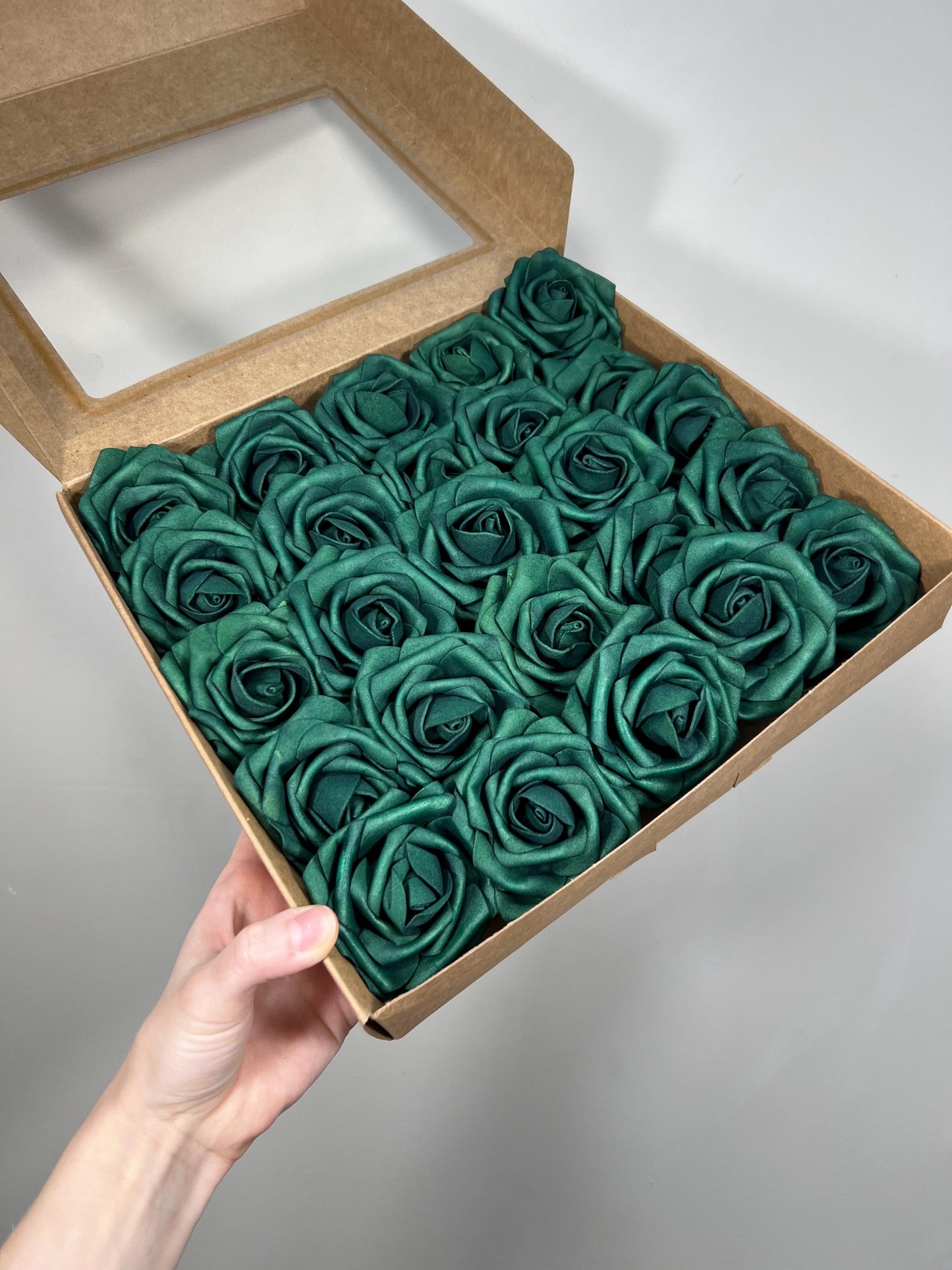 Emerald Green Flower Head Wedding Decor Forest Green Small Flower Head Wedding DIY Craft Supplies Wedding Green Flower Artificial Heads