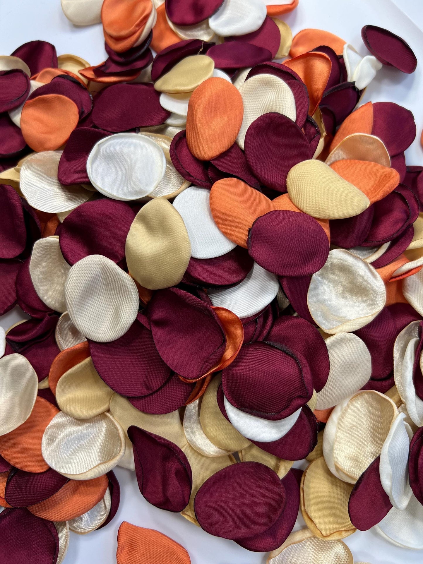 Burgundy Orange Petals Wedding Decor Flower Girl Petals Terracotta Gold Burgundy Wedding Aisle Decor Flower Petals Rust Champagne Confetti