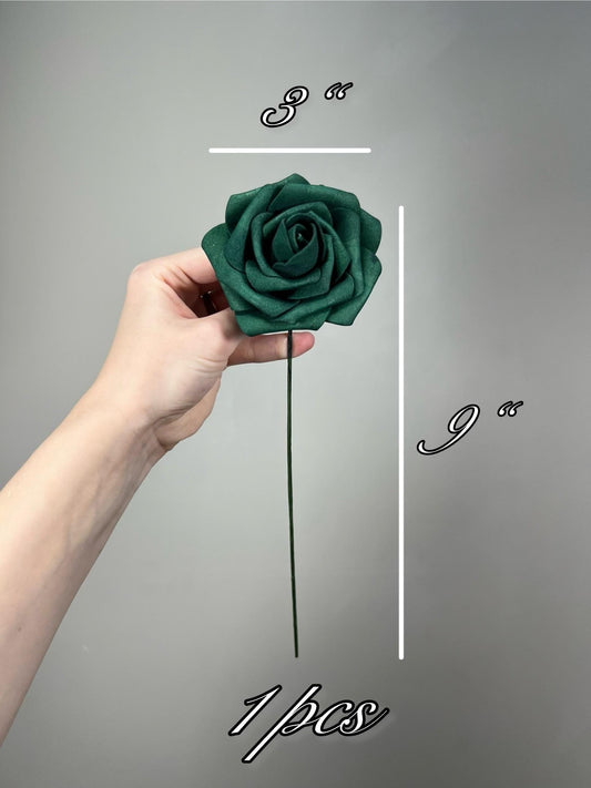 Emerald Green Flower Head Wedding Decor Forest Green Small Flower Head Wedding DIY Craft Supplies Wedding Green Flower Artificial Heads