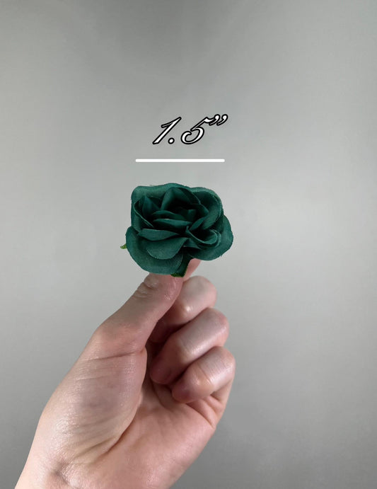 Emerald Green Flower Heads Wedding Decor Forest Green Small Flower Head Wedding DIY Craft Supplies Wedding Green Flower Artificial Heads