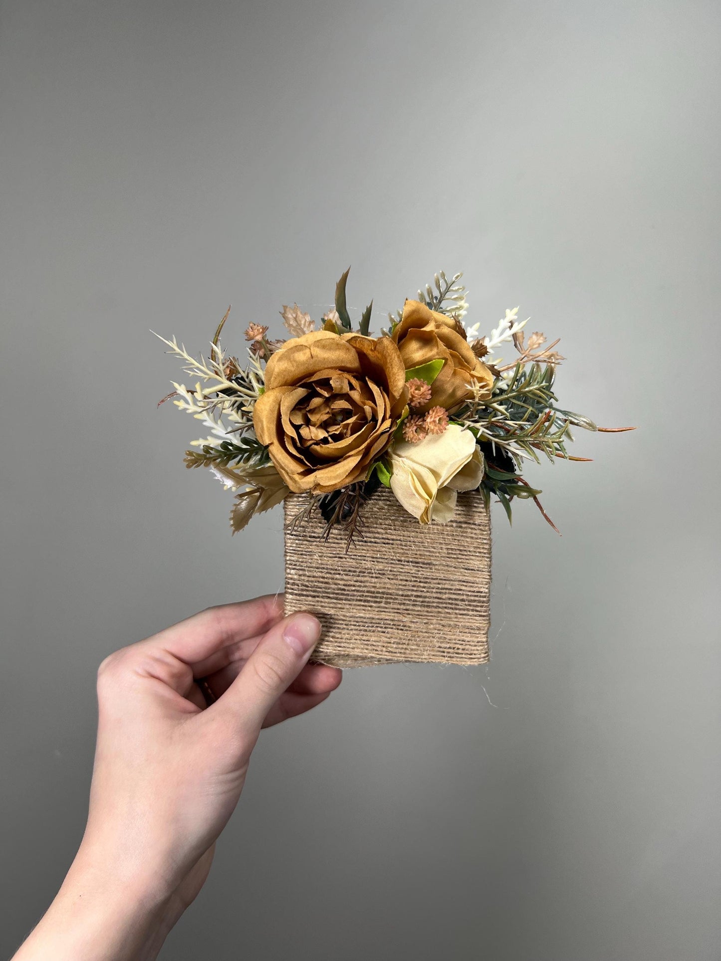Rustic Pocket Boutonniere Wedding Beige Brown Groom Square Boutonniere Fall Cream Pocket Boutonnière Groomsmen Tan Mustard Yellow Golden