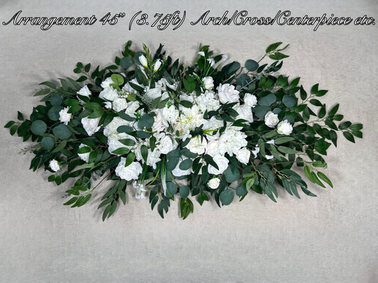 Wedding Bouquet White Bridal Ivory Bouquet Classic Sage Eucalyptus Greenery Bridesmaids Decor Bouquet White Handmade Artificial Flowers