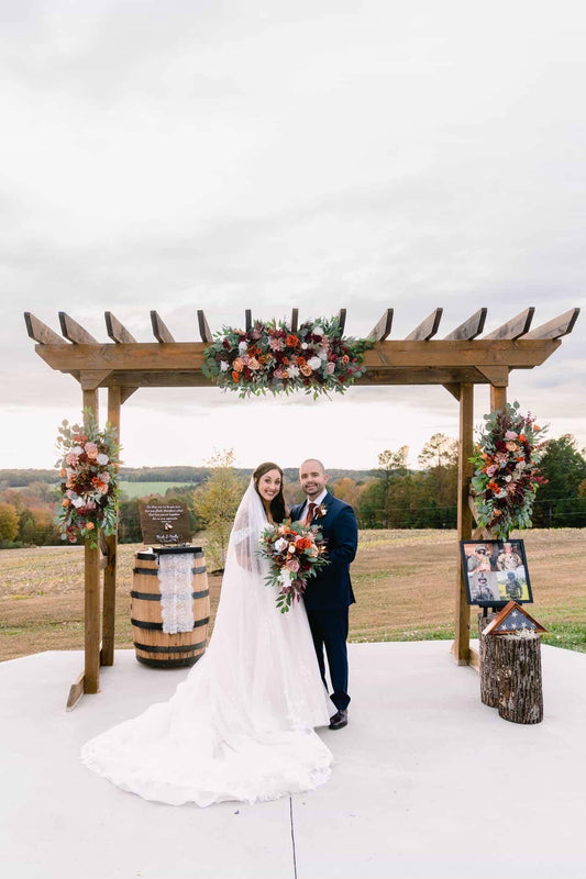 Rust Burgundy White Bouquet Bridal Cascade Terracotta Ivory Bouquet Cascading Burnt Orange Wine Red Bridesmaids Bouquet Eucalyptus
