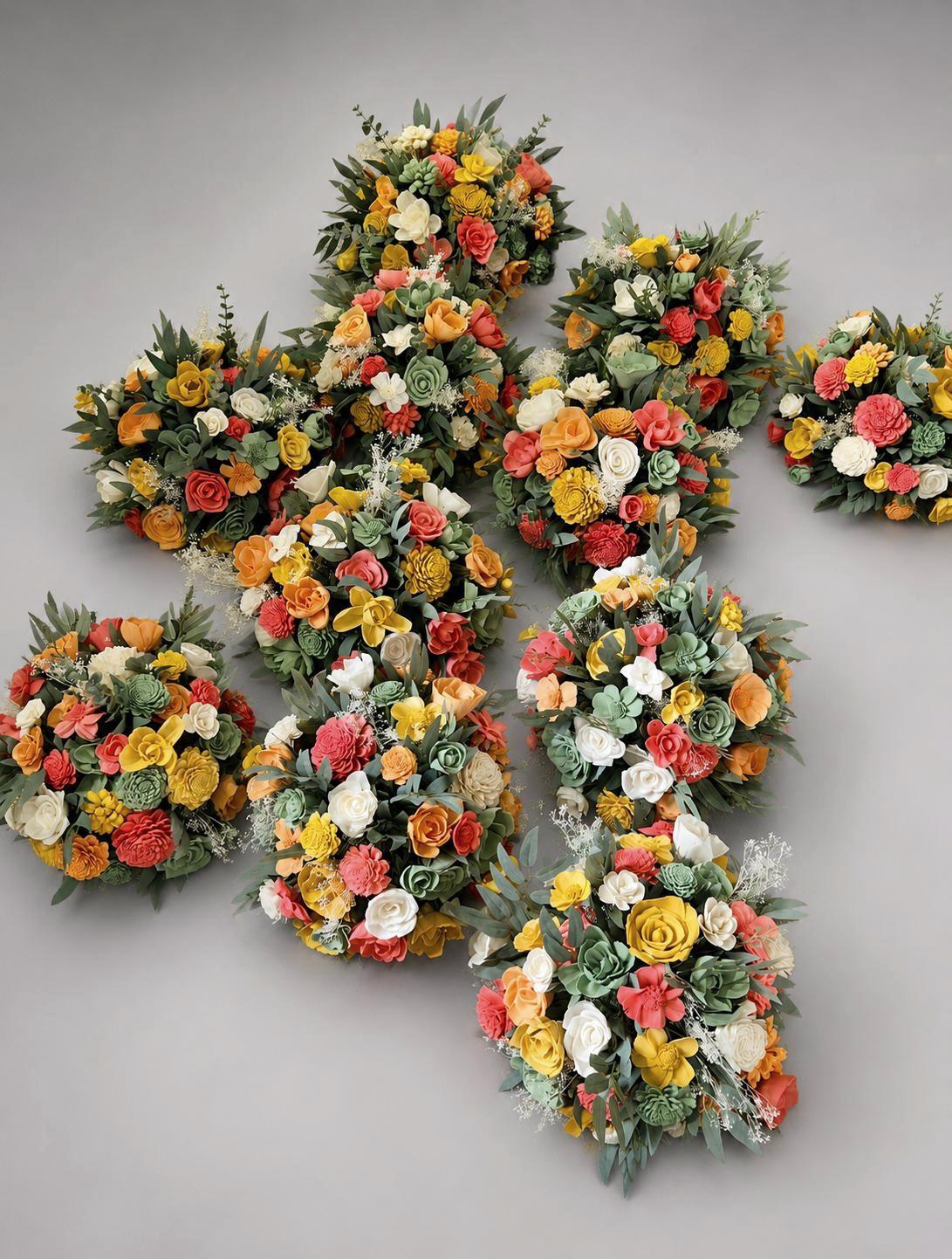 CUSTOM Sola Wood Centerpiece Wedding Wood Flower Table Centerpieces Reception Table Flowers, Custom Centerpieces Flower Ball Wood Flower