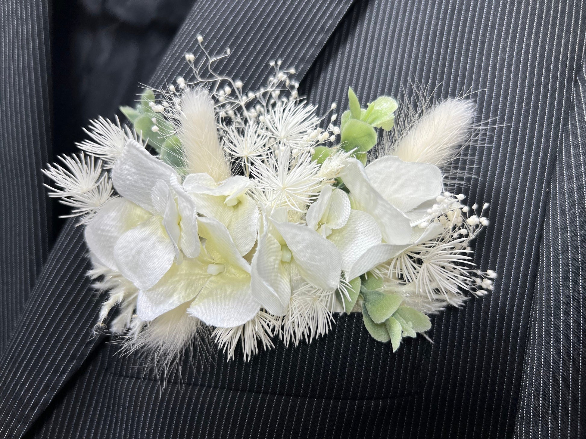 Wedding Bouquet White Bridal Anemone Wedding Bouquet Anemone Ivory Bridesmaids Decor Eucalyptus Anemone Handmade Flower White Artificial