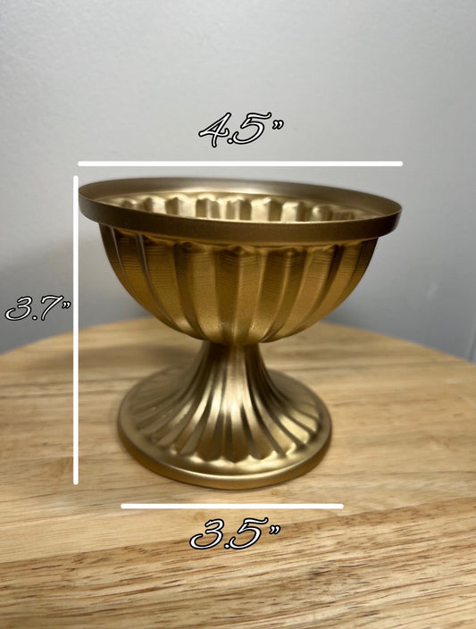 Compote Vase Centerpiece Wedding Gold Vase Metal Small Vase Flower Centerpiece Pedestal Vase Wedding Home Decor Gold Bowl Vase Wedding