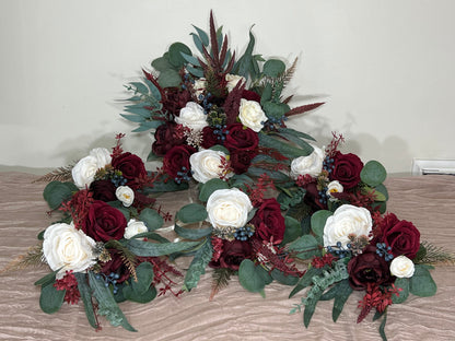Wedding Bouquet Burgundy Bridal Red Rustic Navy Blue Bouquet Burgundy Bridesmaids White Decor Eucalyptus Dahlia Peony Wedding Ivory Reddit