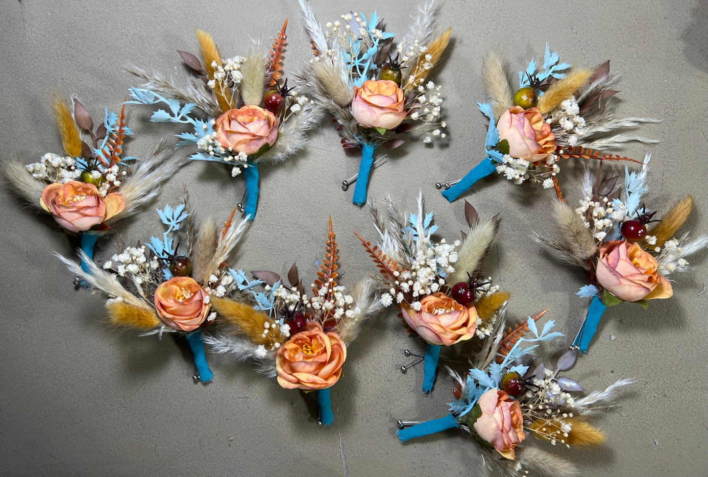 Wedding Bouquet Terracotta Turquoise Cascade Boho Bridal Rust Wedding Cascading Burnt Orange Cinnamon Decor Artificial Flower Fall Reddit