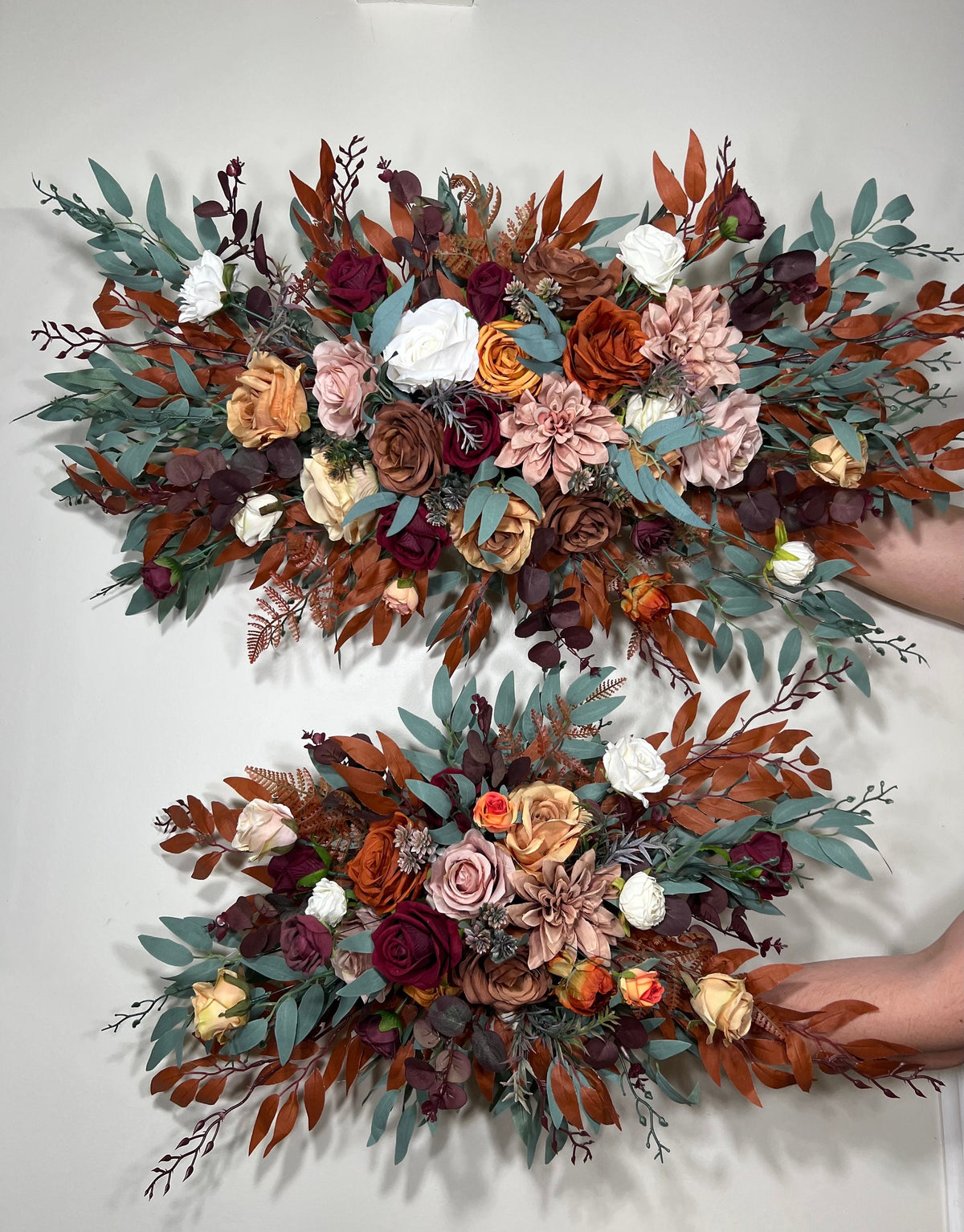 Burgundy Dusty Rose Terracotta Arch Arrangement Wedding Rust Fall Floral Arbor Flowers Swag Faux Burnt Orange Sage Green Eucalyptus Reddit