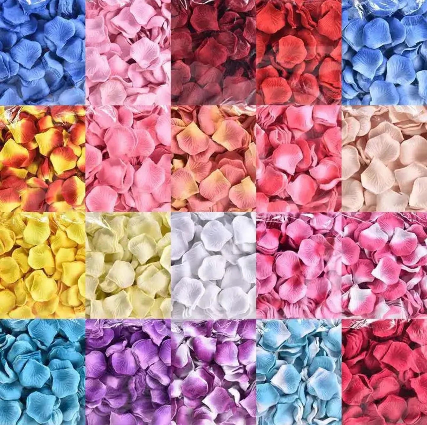Rose Petals Mix Light Translucent Flower Petals "Angel's Feathers" Wedding Petal Silk Artificial Petals Decoration Party Decor Confetti