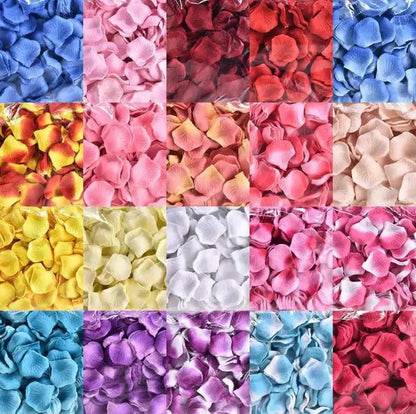 Rose Petals Mix Light Translucent Flower Petals "Angel's Feathers" Wedding Petal Silk Artificial Petals Decoration Party Decor Confetti