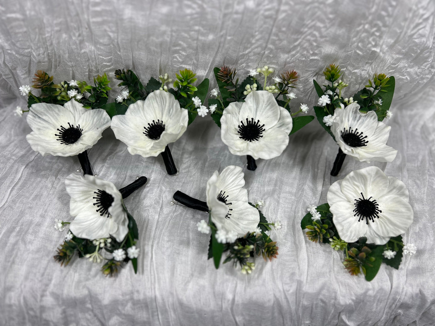 Wedding Anemone Boutonniere Groom Boho Anemone Boutonnières Groomsmen White Boutonnière Anemone Groom Ivory Artificial Flowers Reddit