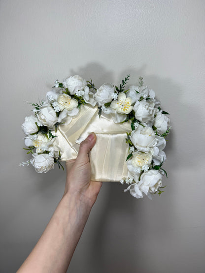 Wedding Pocket Boutonniere White Groom Boutonnière Square Groomsmen Wedding Ivory Rustic Decor Artificial Flowers White Boutonnière Pocket