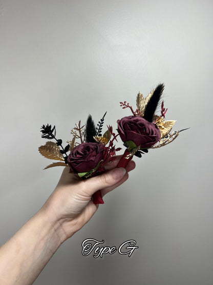 Wedding Boutonniere White Boho Wedding Groom Boutonniere Groomsmen Ivory Dusty Rose Men Boutonnière Artificial Flower Pampas Grass