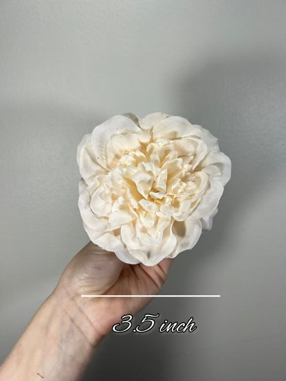 Ivory Artificial Flowers Head Peony Burgundy High Quality Wedding Fake Champagne Silk Bridal Clearance Accessories Home Decor