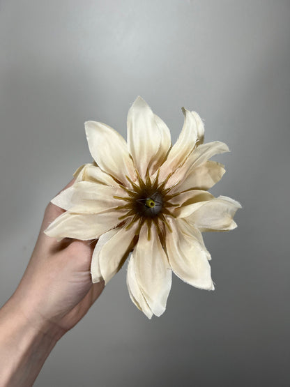 Artificial Flowers Dahlia Head Ivory High Quality Gerbera Wedding White Fake Burgundy Silk Dusty Rose Accessories Home Decor DIY