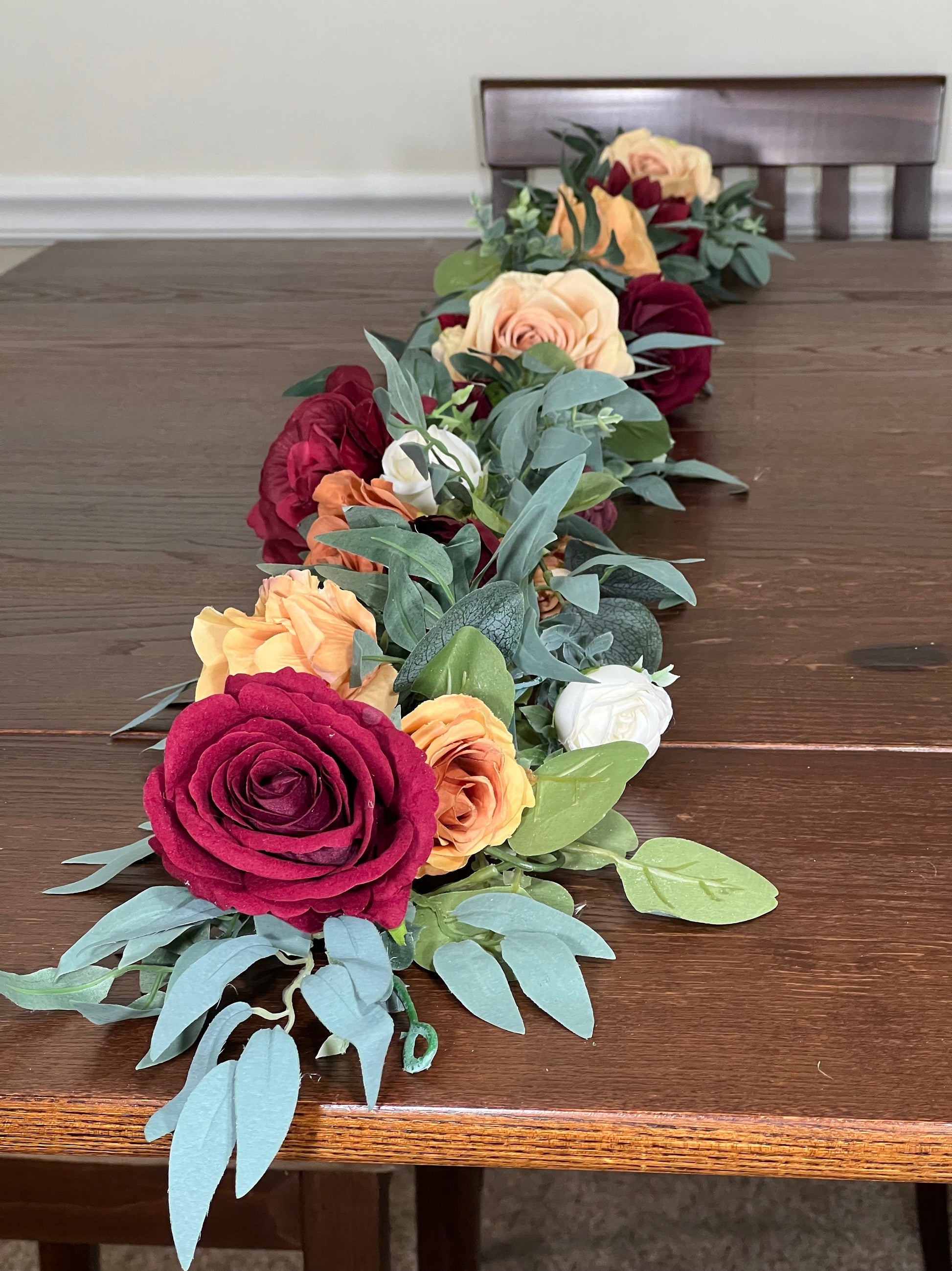 Wedding Bouquet Rust Burgundy Bouquet Bridal Terracotta Pampas Grass Bridesmaids Bouquet Burnt Orange Ivory Fall Hydrangea Artificial Flower