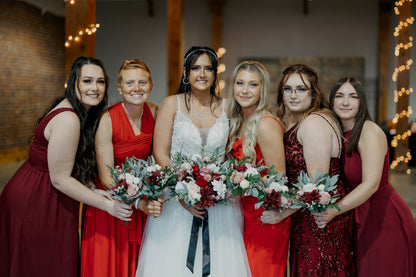 Wedding Bouquet Burgundy Bridal Wedding Rustic Bouquet Dusty Rose Bridesmaids Decor Eucalyptus Handmade Pink Wild Flower Artificial Flower