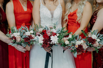 Wedding Bouquet Burgundy Bridal Wedding Rustic Bouquet Dusty Rose Bridesmaids Decor Eucalyptus Handmade Pink Wild Flower Artificial Flower