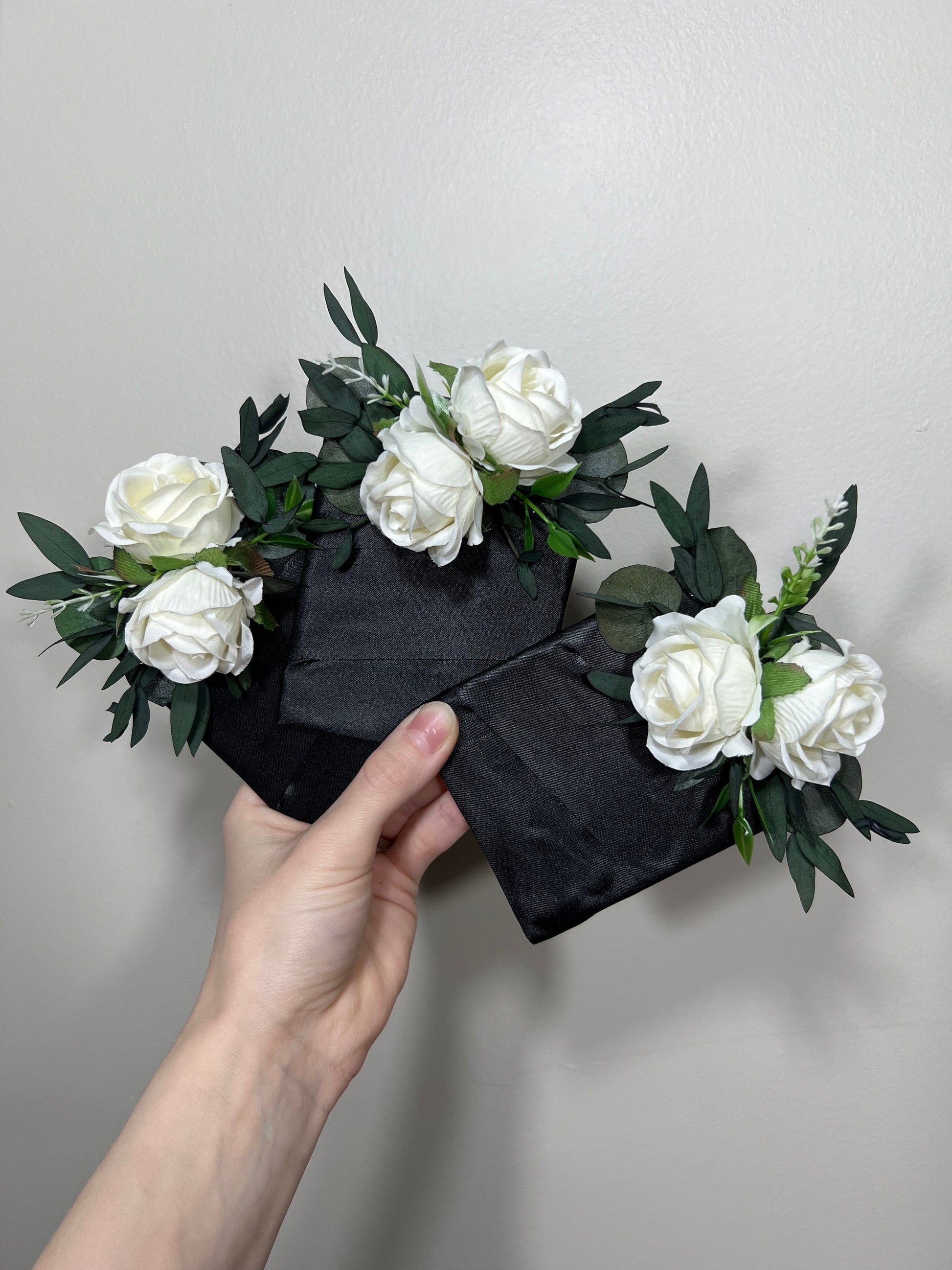 Wedding Pocket Boutonniere White Groom Boutonnière Square Groomsmen Wedding Ivory Rustic Decor Artificial Flowers White Boutonnière Pocket