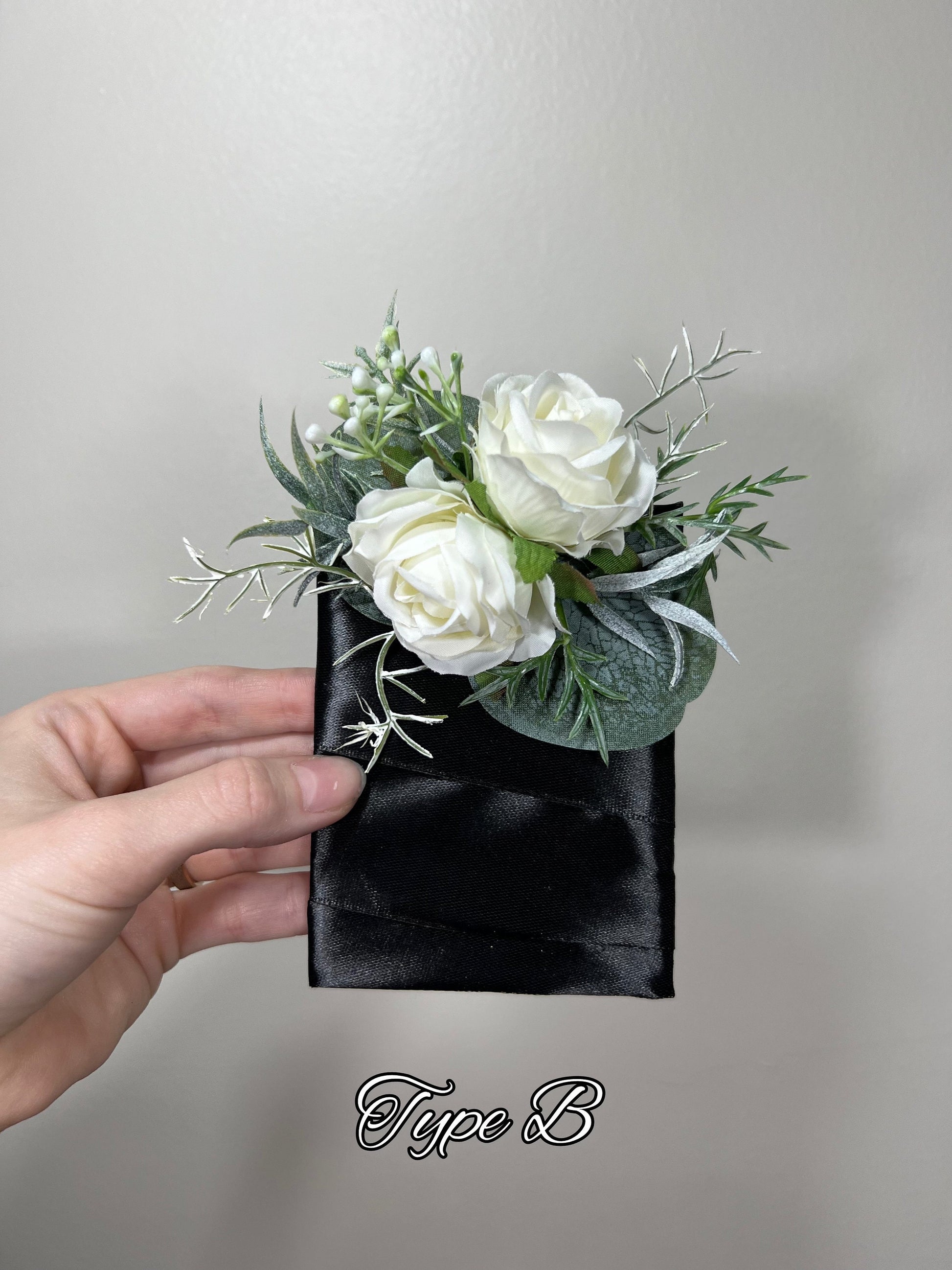 Wedding Pocket Boutonniere White Groom Boutonnière Square Groomsmen Wedding Ivory Rustic Decor Artificial Flowers White Boutonnière Pocket