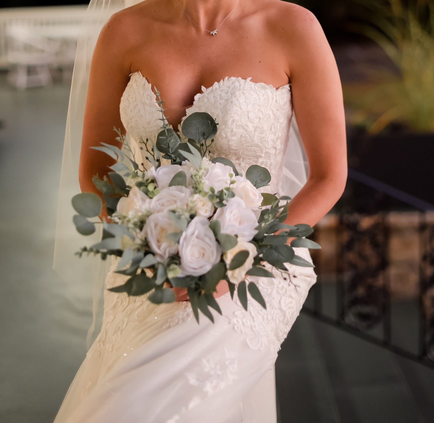 Wedding Bouquet Cascade White Bridal Bridesmaids Cascading Bouquet Wedding Bouquet Ivory Decor Eucalyptus Greenety Sage Flower Artificial
