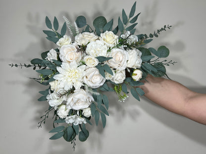 Wedding Corner Arch Arrangement White Corner Arch Arrangement Ivory Decor White Rose Artificial Flower Eucalyptus Sage Swag Arch Reddit