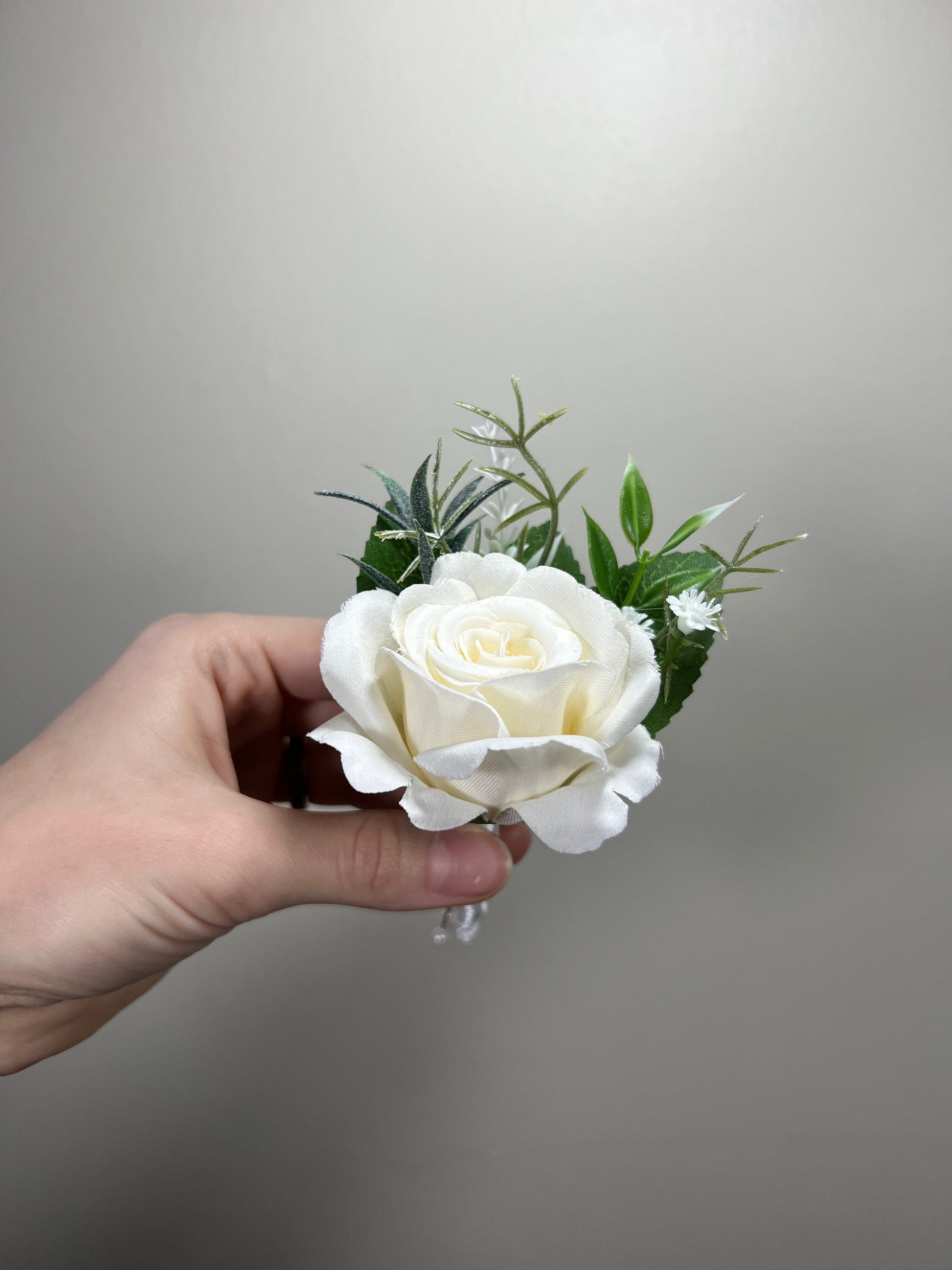 Wedding Bouquet White Bridal Ivory Bouquet Classic Sage Eucalyptus Greenery Bridesmaids Decor Bouquet White Handmade Artificial Flowers