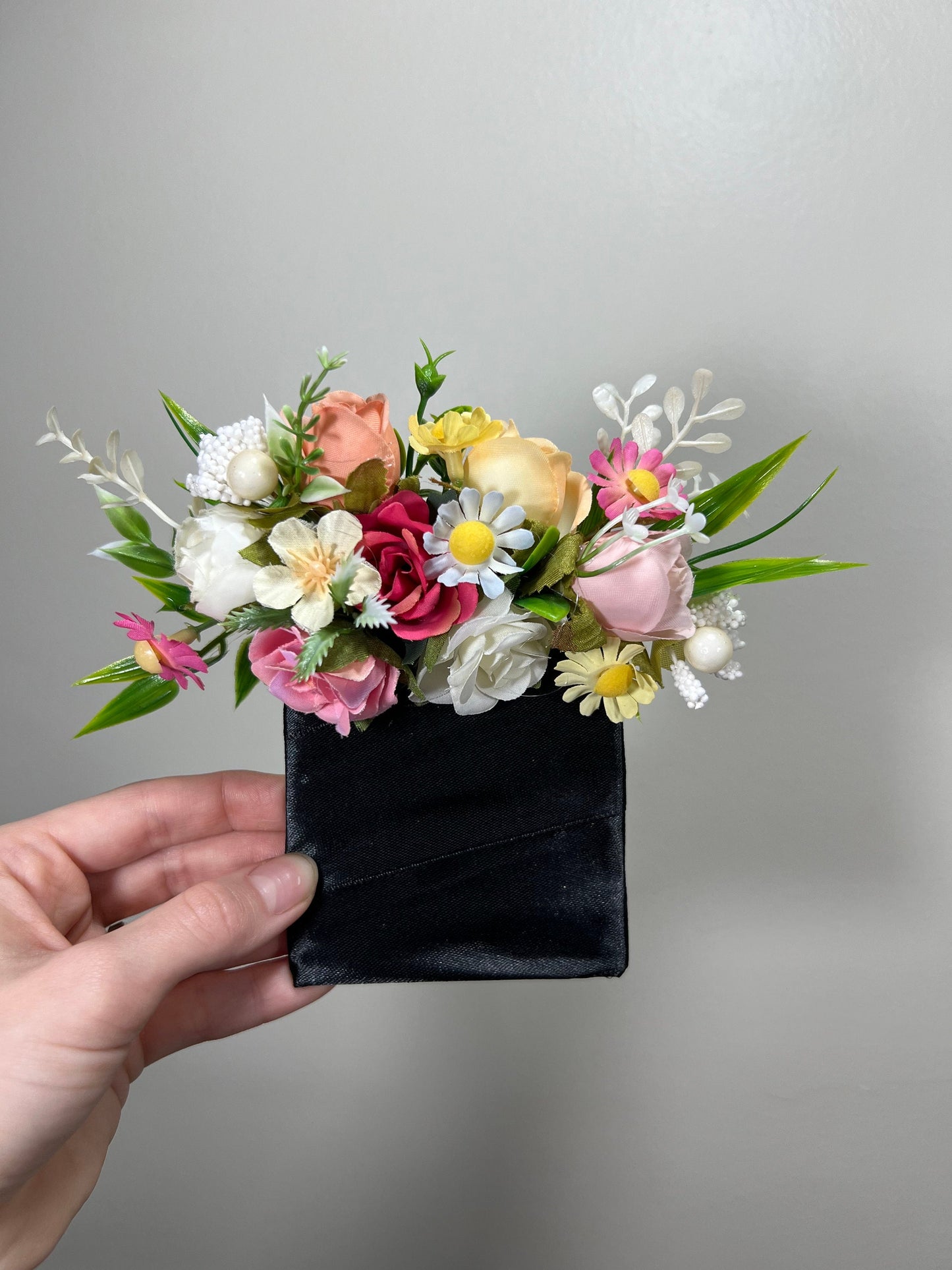 Wedding Pocket Boutonniere White Groom Boutonnière Purple Square Groomsmen Pocket Boutonniere Purple Rustic Decor Artificial Flowers Wild