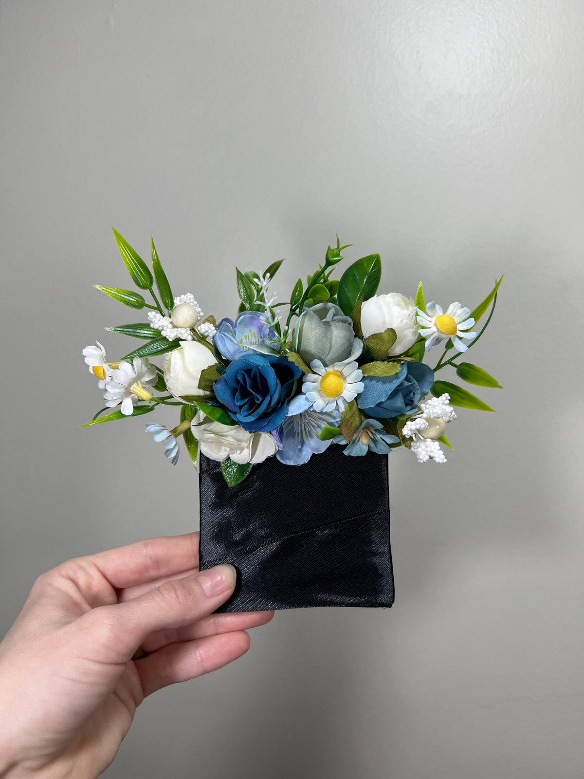 Wedding Pocket Boutonniere White Groom Boutonnière Pink Square Groomsmen Pocket Boutonniere Dusty Rose Wild Flowers Artificial Multicolor