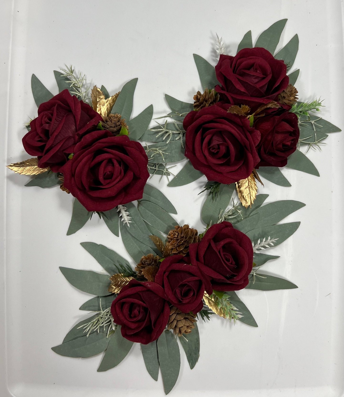 Wedding Cake Decor Christmas Burgundy Cake Topper Decoration Cake Arrangements Wedding Burgundy Cake Decor Gold Wedding Artificial Flowers