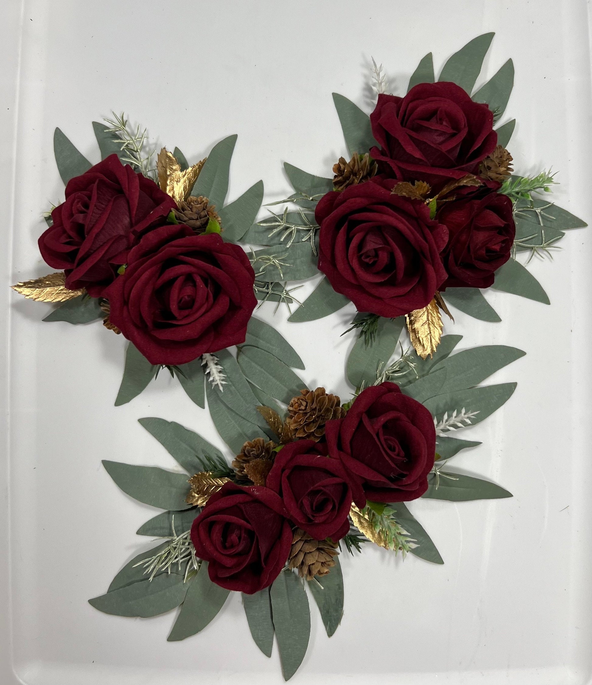 Wedding Cake Decor Christmas Burgundy Cake Topper Decoration Cake Arrangements Wedding Burgundy Cake Decor Gold Wedding Artificial Flowers