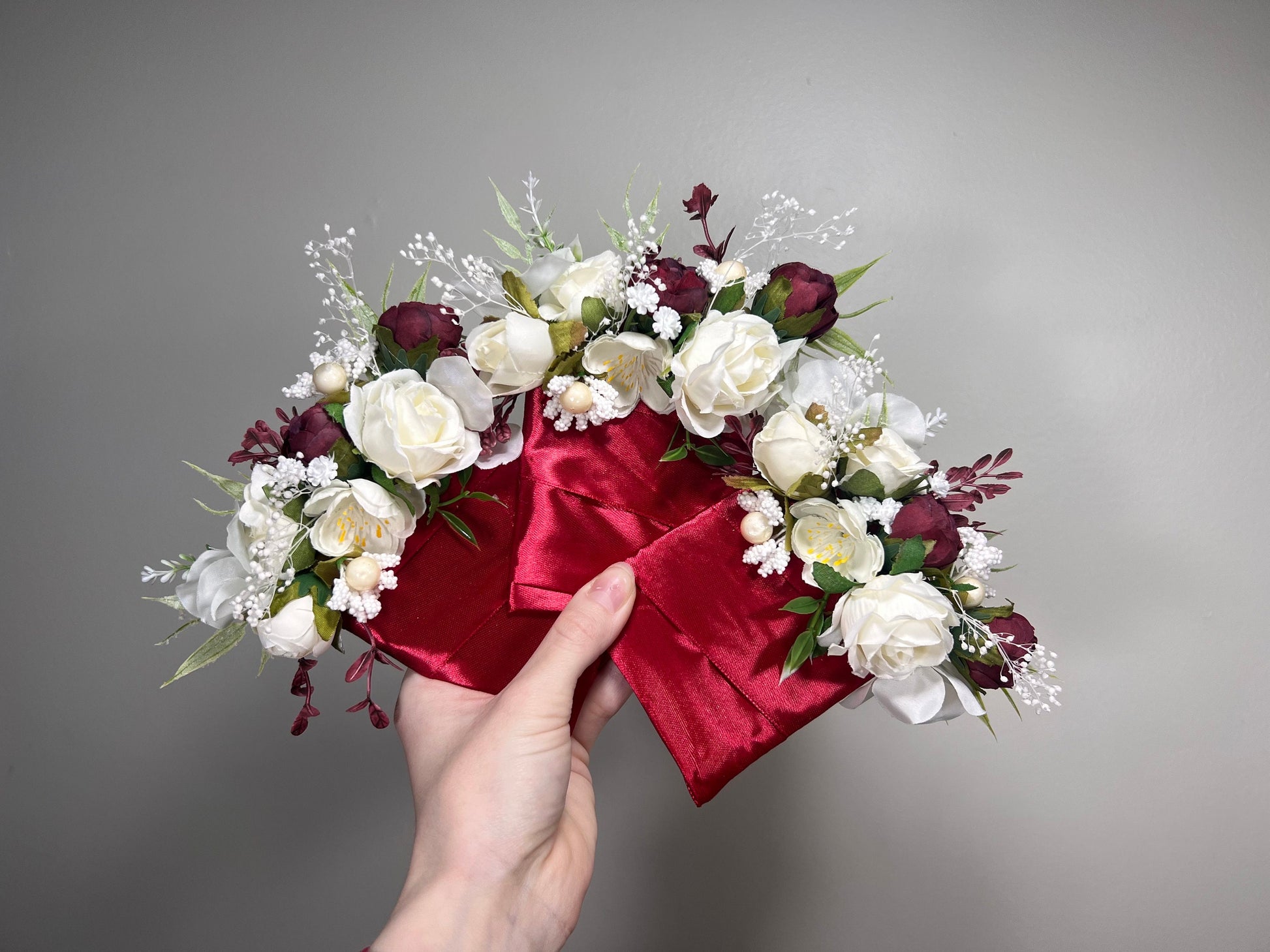 Wedding Pocket Boutonniere Christmas White Burgundy Groom Boutonnière Winter Square Groomsmen Wedding Ivory Rustic Decor Artificial Flowers