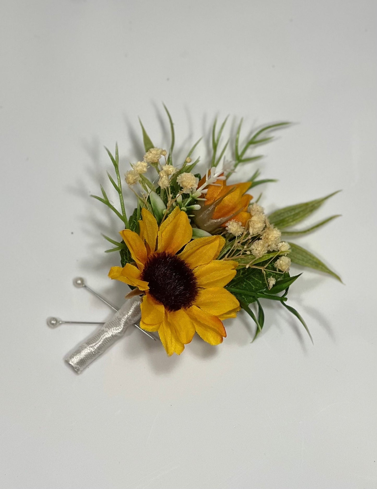 Sunflower Boutonniere Burgundy Groom Boutonnières Groomsmen Sunflower Boutonnière Red Groom Fall Sunflower Artificial Flowers