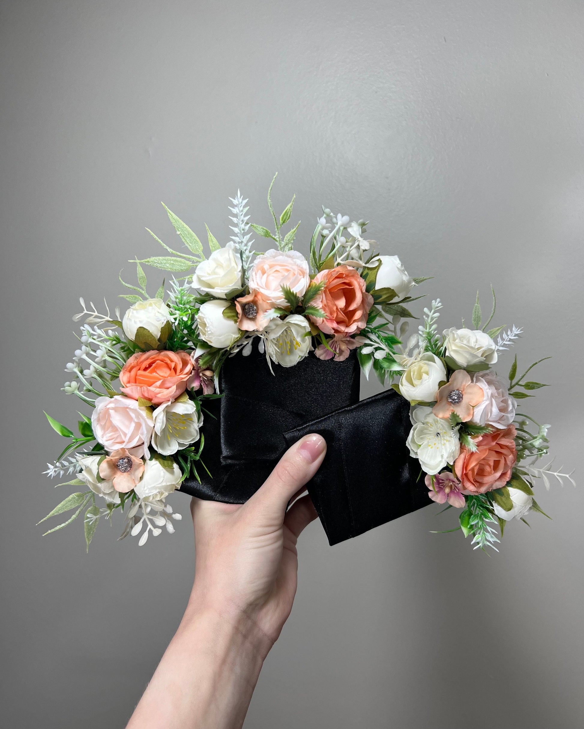 Wedding Pocket Boutonniere White Peach Groom Boutonnière Square Groomsmen Pink Wedding Pocket Boutonniere Coral Peach Artificial Flowers