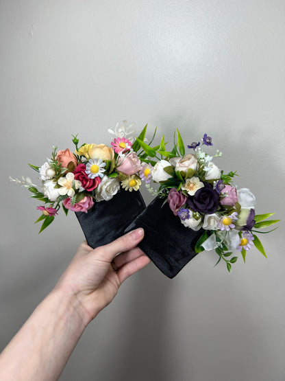 Wedding Pocket Boutonniere White Groom Boutonnière Dusty Rose Square Groomsmen Pocket Boutonniere Pink Rustic Blush Artifical Flower Wild