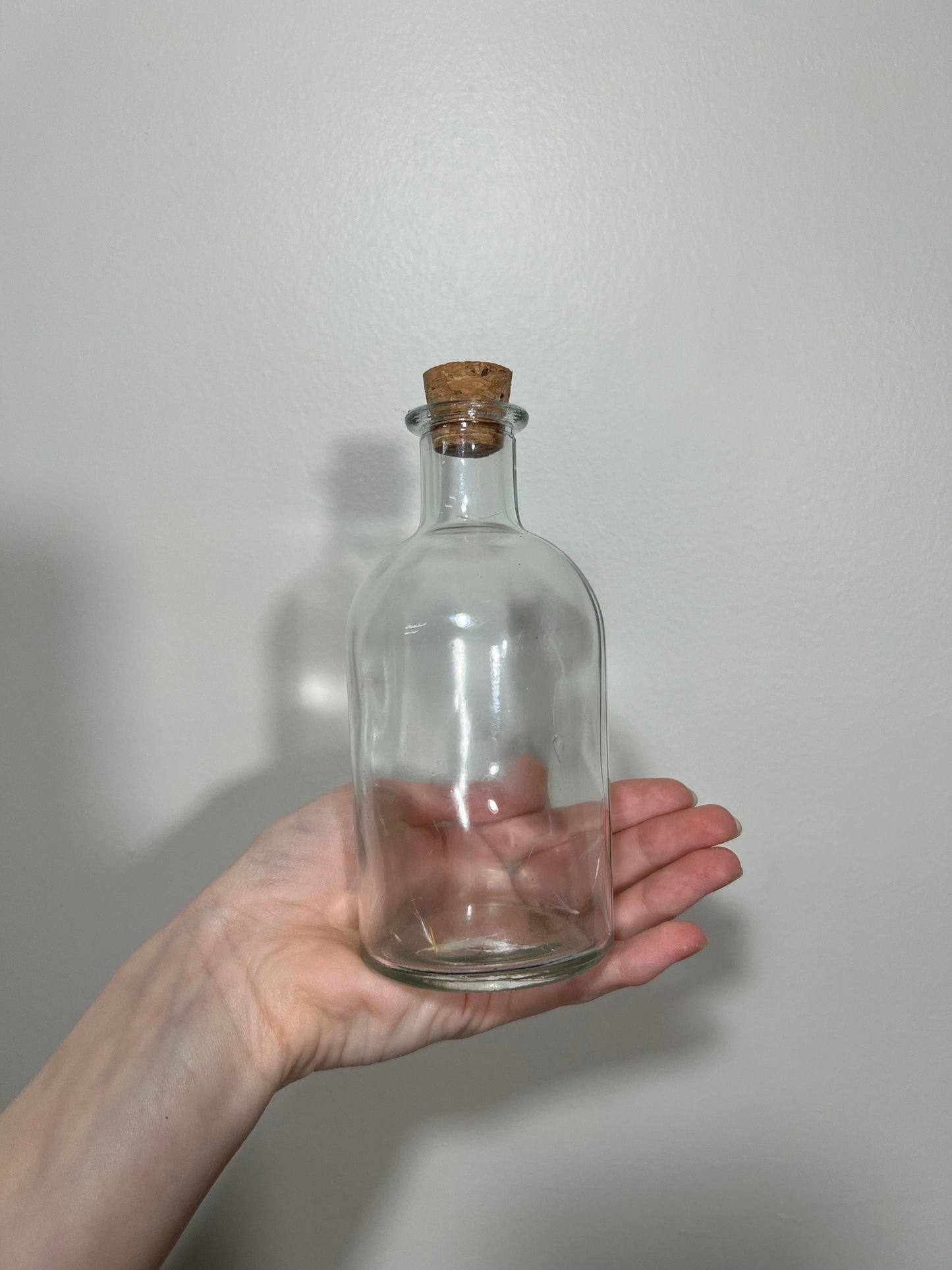 Glass Bottle Corked Wedding 5.6" Bottle Glass Home Decor Office Vintage Style DIY Decor Bottle Bud Vase