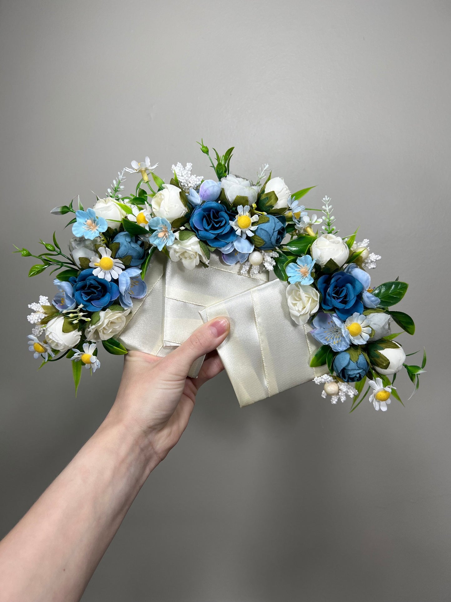 Wedding Pocket Boutonniere White Groom Boutonnière Dusty Blue Square Groomsmen Pocket Boutonniere Blue Rustic Decor Artificial Flower Wild