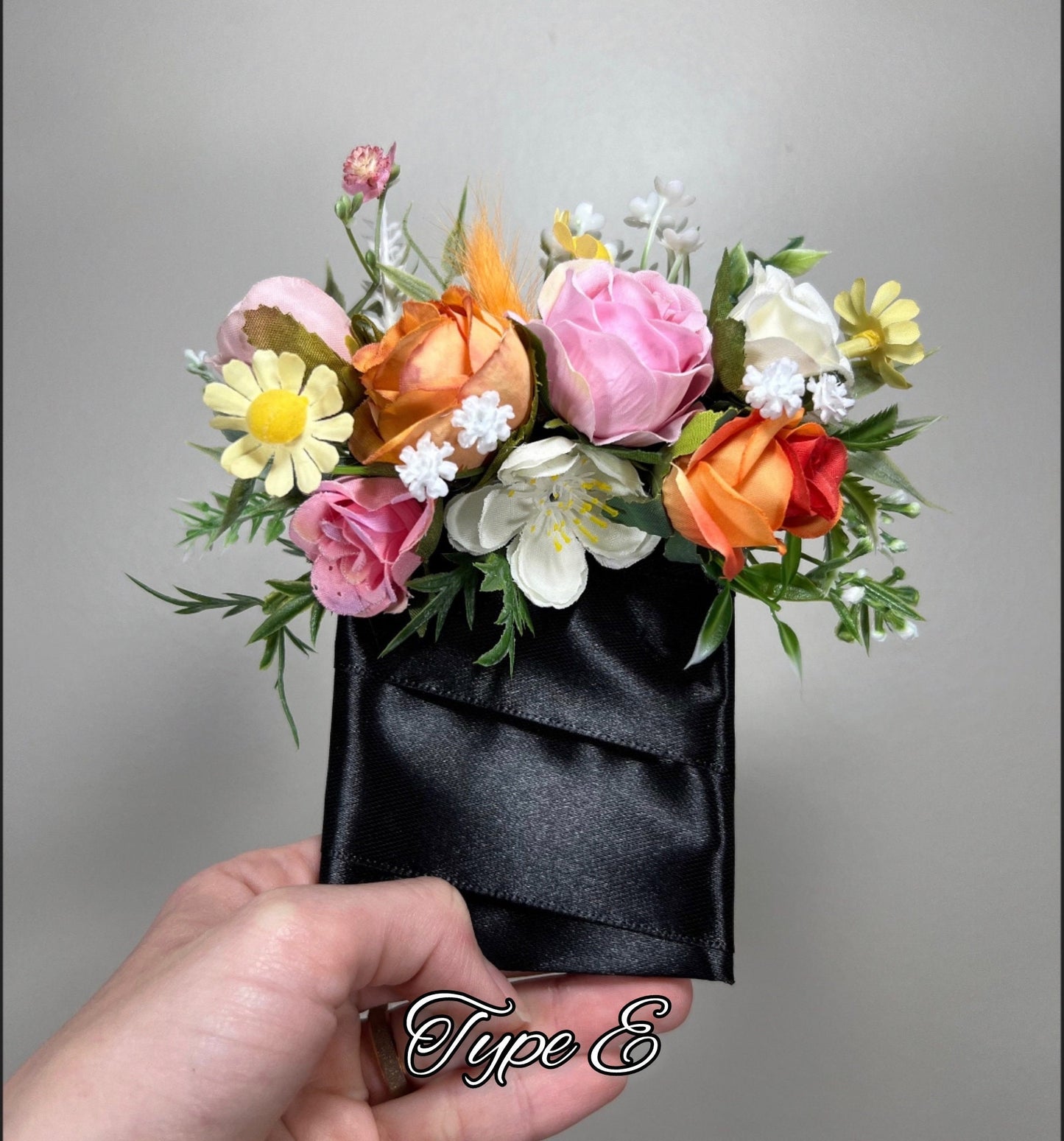Wedding Pocket Boutonniere White Groom Boutonnière Dusty Rose Square Groomsmen Pocket Boutonniere Orange Rustic Multicolor Artificial