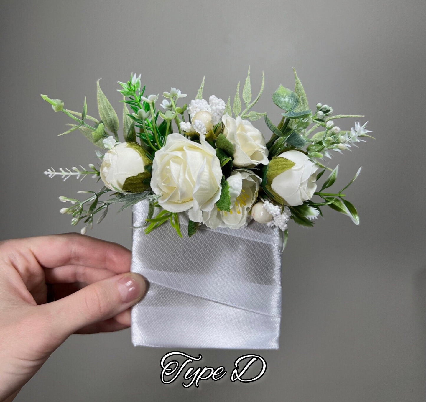 Wedding Pocket Boutonniere White Groom Boutonnière Ivory Square Groomsmen Pocket Boutonniere Wedding White Boutonniere Baby Breath