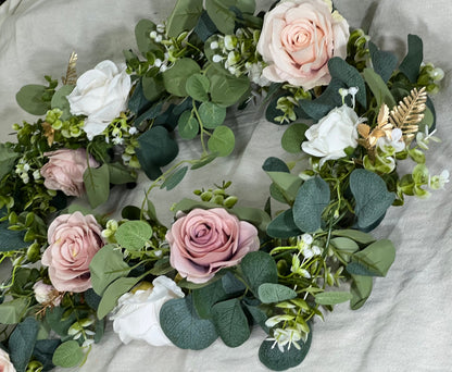 Garland White Garland Wedding Dusty Rose Silver Dollar Eucalyptus Decoration Ivory Table Runner Gold Artificial Flower Greenery Reddit