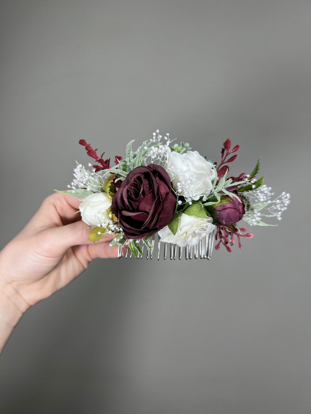 Flower Hair Comb Wedding White Head Piece Hair Comb Pink Bridal Wedding Blue Hair Accessories Dusty Rose Hair Comb Artificial Flower Reddit