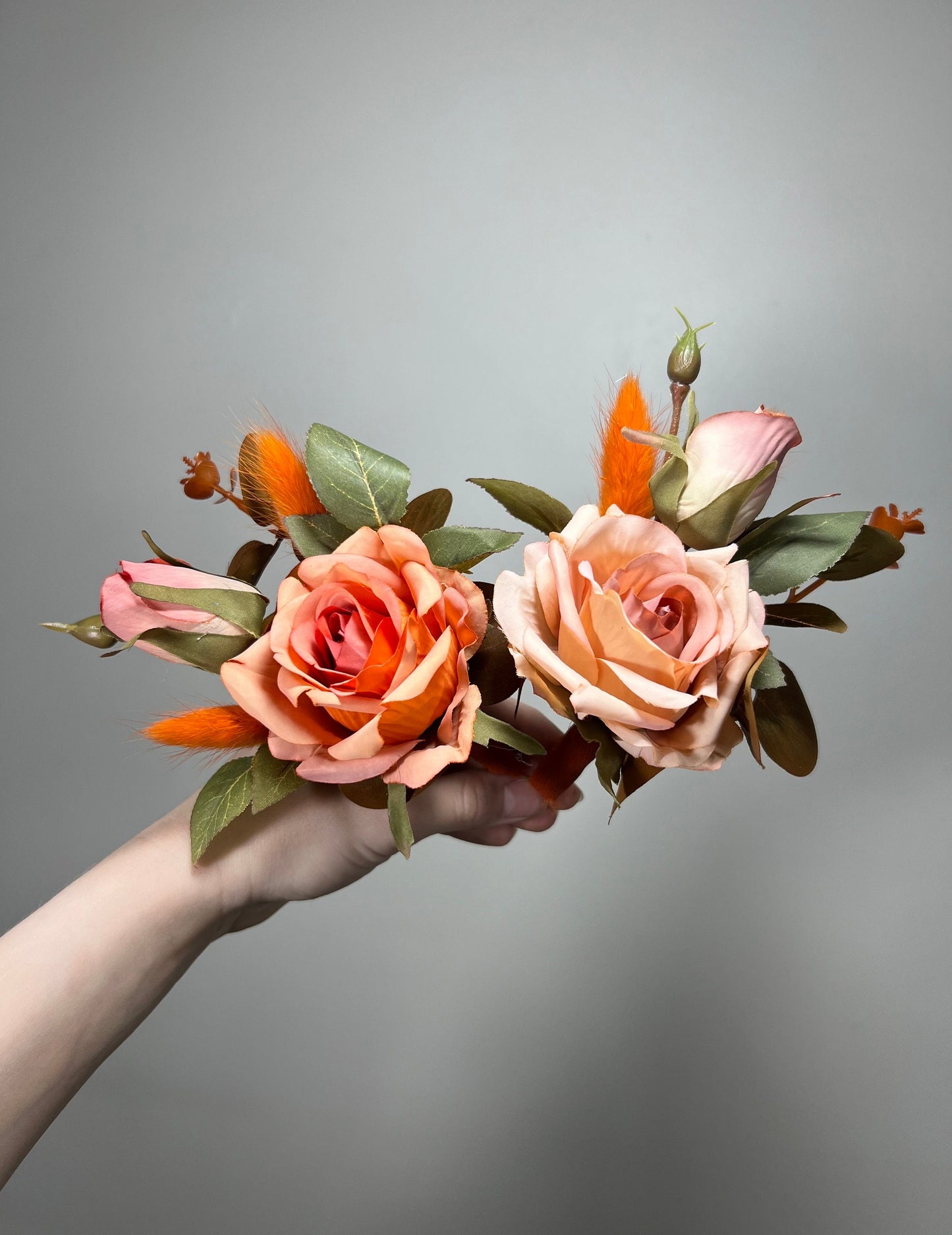 Terracotta Boutonniere Wedding Groom Burnt Orange Boutonnière Groomsmen  Boutonnière Rust Orange Terracotta Groom Artificial Flowers