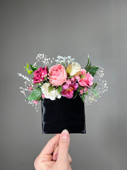 Pink Pocket Boutonniere White Groom Boutonnière Hot Pink Groomsmen White Boutonniere Pocket Fushia Square Ivory Rustic Baby Breath Reddit