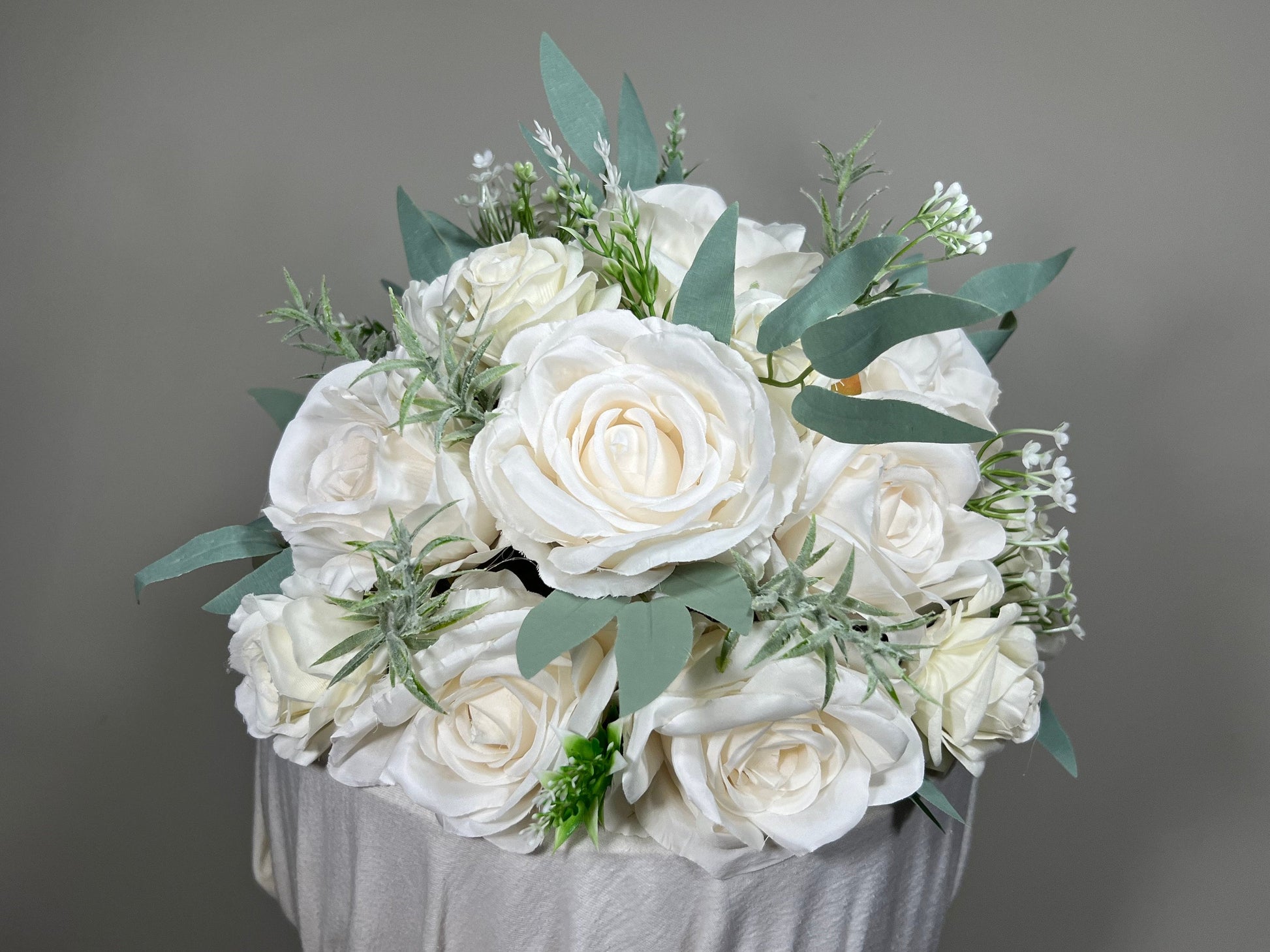 Cake Decoration Wedding Topper Decor Cake Arrangements Sage Ivory Cake Decoration Ivory Artificial Flower Cake Decor White