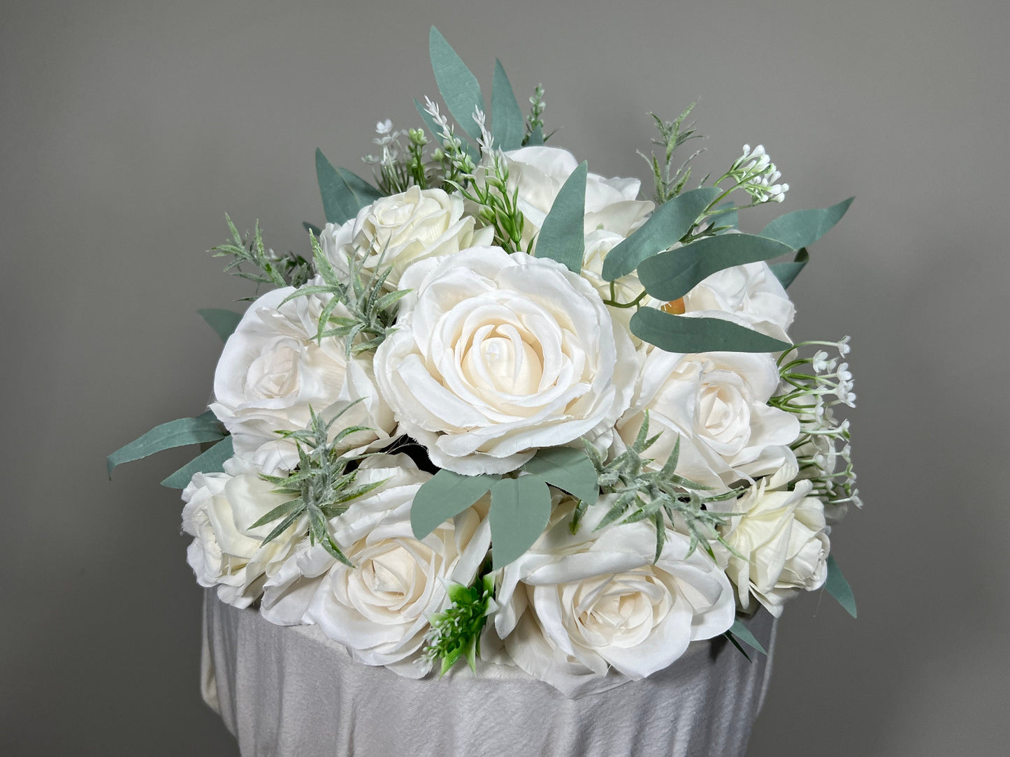 Cake Decoration Wedding Topper Decor Cake Arrangements Sage Ivory Cake Decoration Ivory Artificial Flower Cake Decor White