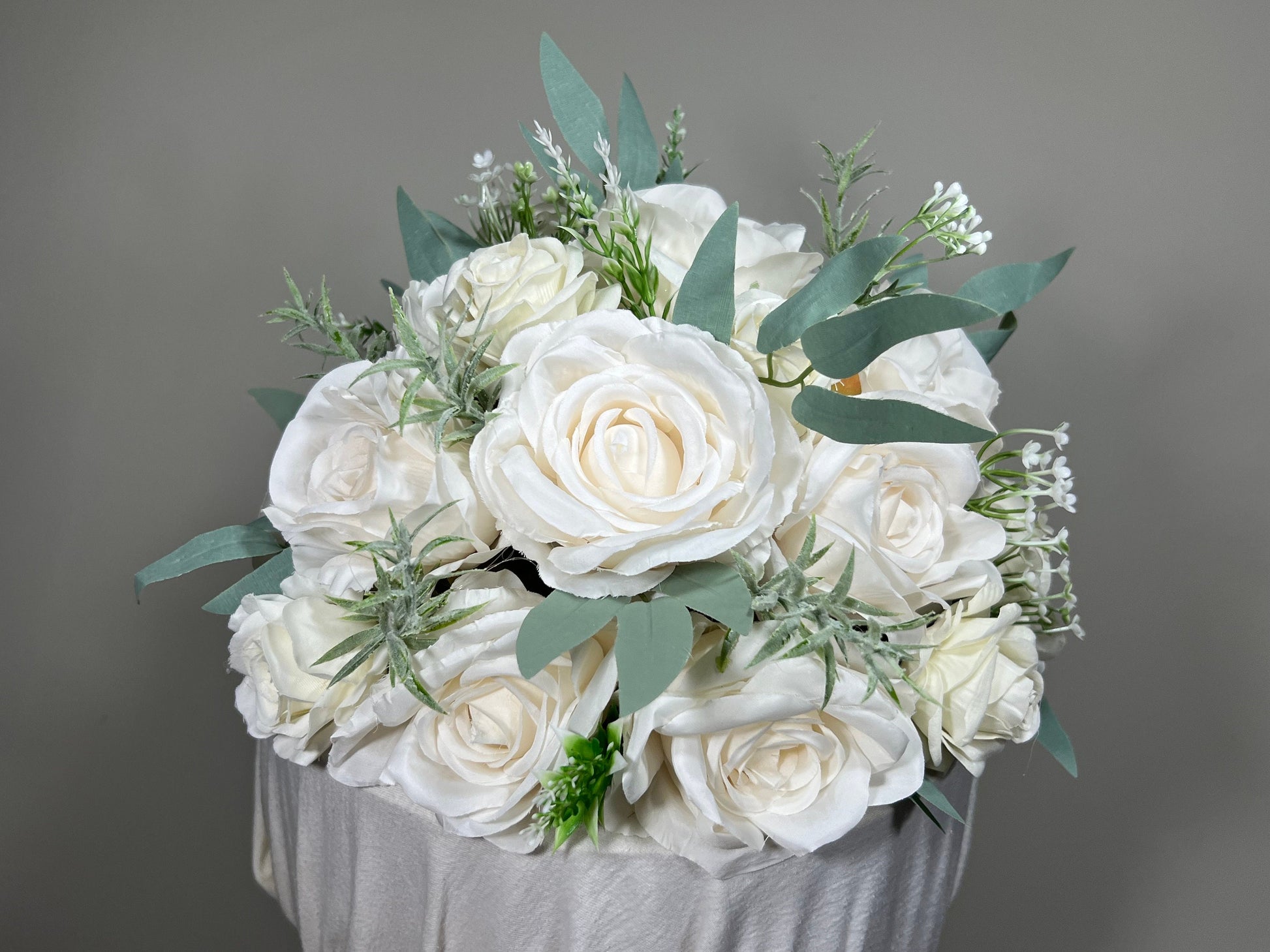 Cake Decoration Wedding Topper Decor Cake Arrangements Sage Ivory Cake Decoration Ivory Artificial Flower Cake Decor White